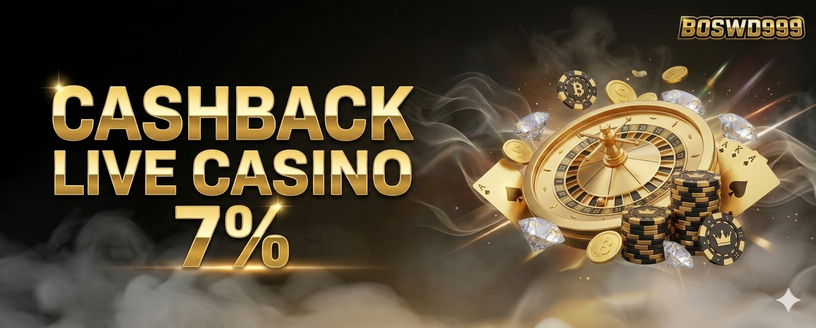 CASHBACK LIVE CASINO 7%